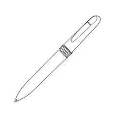 Fototapete - continuous line drawing ballpoint pen icon