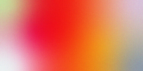 Aufkleber - Abstract Gradient Background with Vibrant Red, Yellow, and Black Hues and texture. Vibrant backdrop banner poster wallpaper header design. Carmine red orange magenta pink grainy gradient