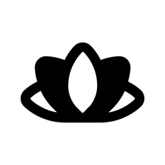 Poster - lotus line icon