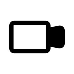 Sticker - video camera line icon