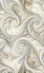 Poster - whirlwind of elegance: abstract swirls in beige and grey tones