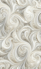 Poster - whirlwind of elegance: abstract swirls in beige and grey tones