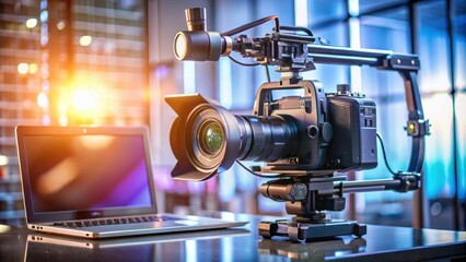 Dynamic video creator with camera equipment and editing software, video production