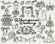 © Wiktoria Matynia - Whimsical Wedding - handdrawn illustration set for a magical wedding design