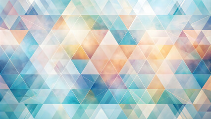 Poster - abstract geometric triangles: a mesmerizing abstract pattern of overlapping triangles in vibrant hue