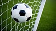 © Shadaw - soccer ball in goal net