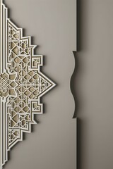 Wall Mural - flat background with Islamic ornament