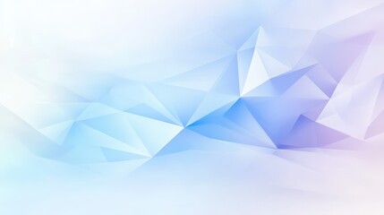 Wall Mural - A blue and white background with a lot of triangles. The background is very light and airy