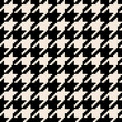 © Мария - Black and white seamless abstract geometric houndstooth pixel pattern