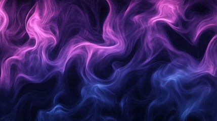 Wall Mural - Mesmerizing purple blue abstract wavy background