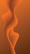 © Your Background - 3D orange and brown wave flowing across gradient background for poster, cover and backdrop design