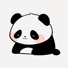 Poster - Cute cartoon panda illustration