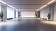 © ZUBI CREATIONS - Luxurious Empty Event Space with Expansive Layout, Modern Minimalist Decor, and Serene Lighting Accents