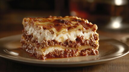 Wall Mural - A slice of lasagna 