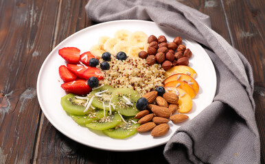 Wall Mural - healthy fruit and vegetable salad- healthy eating