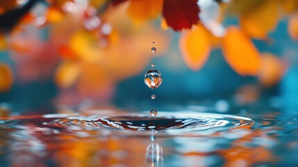 Canvas Print - Water Droplet Splash