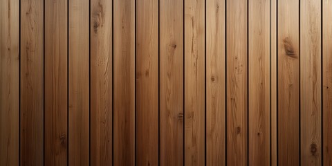 Wall Mural - Modern Minimalist Wooden Wall Panels in Warm Evening Light