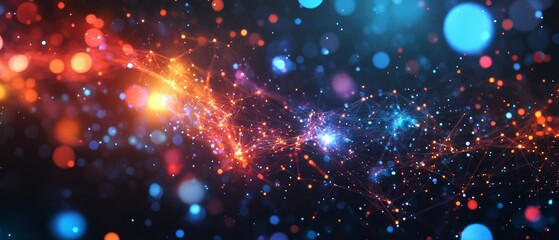 Aufkleber - Digital Background for Tech, AI, Data, and Audio
