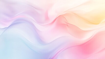 Fototapete - An abstract background with soft, blended gradients of pastel colors, evoking a calm and soothing atmosphere.