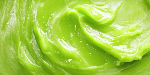 A green substance with a wavy texture