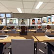 © GoldPumaze - A virtual classroom with students attending via avatars.