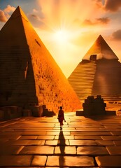 sphinx and pyramids