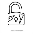 © popcornarts - Security Break And Cracked Icon Concept