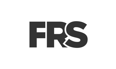 Poster - FRS logo design template with strong and modern bold text. Initial based vector logotype featuring simple and minimal typography. Trendy company identity.