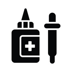 Wall Mural - Editable icon of nasal spray, nose spray vector design