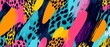 © Purichaya - Vibrant abstract pattern with bold colors and dynamic shapes, perfect for modern design projects and artistic backgrounds.