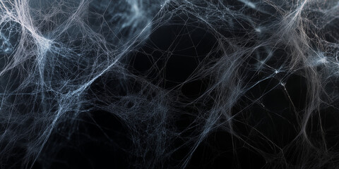 Dark textured shabby background with cobwebs. Halloween background