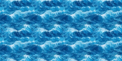 Ocean texture background with a calming, fluid design. seamless background pattern