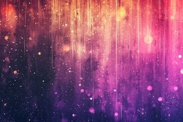 Wall Mural - colorful cosmic nebula with starry particles in a gradient background generative ai