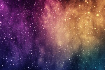 Wall Mural - colorful cosmic nebula with starry particles in a gradient background generative ai