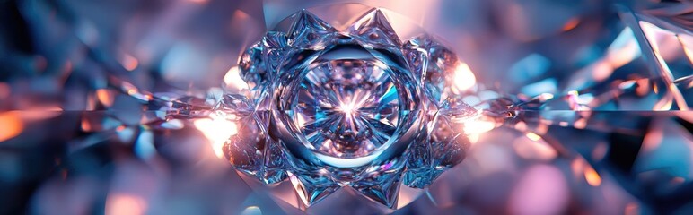 Poster - 3D rendering of an abstract kaleidoscope background