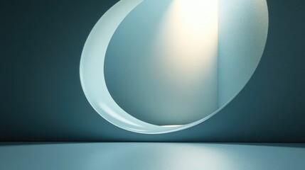 Poster - 3D rendering of an abstract background in an empty studio