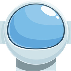 Poster - astronaut helmet is reflecting the blue vastness of space, hinting at the wonders of space explorati