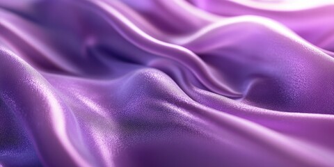 Poster - 3D rendering of a blurred purple fabric background with soft focus and space for design