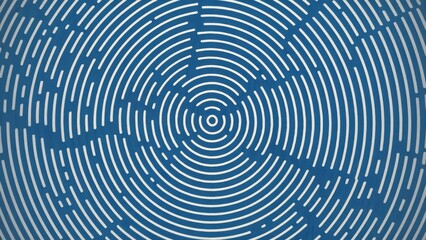 Poster - Abstract illustration of circular white lines on a background.