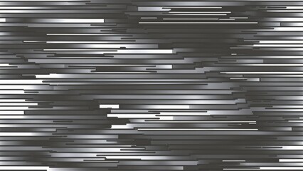 Poster - Abstract pattern of irregular horizontal lines transitioning from thin to thick in shades of grey. Geometric stripe design.