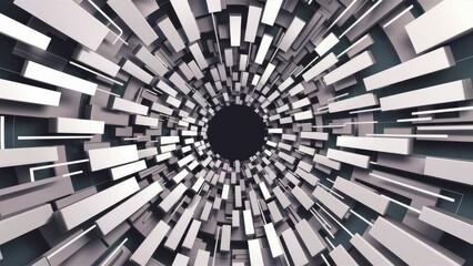 Poster - Abstract seamless geometric shapes background featuring dynamic rectangles in white and gray tones, ideal for business and technology concepts.