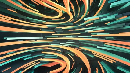 Poster - Abstract textured background with lines and patterns.