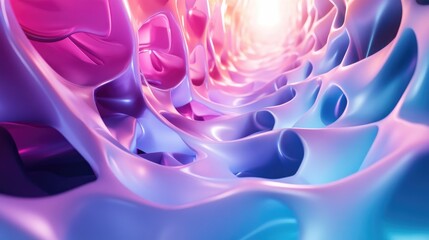 Poster - 3D rendered digital illustration of an abstract background design
