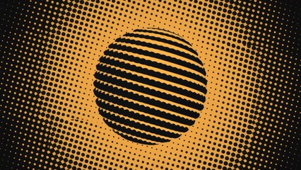 Poster - Black and white halftone background illustration for versatile design applications. Pop art texture suitable for presentations and business cover templates.