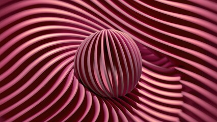Poster -  Burgundy Striped Abstract Colorful Blurry Background