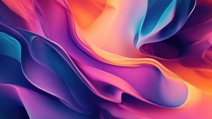 Poster - Abstract background design with vibrant colors and fluid shapes creating a modern and dynamic visual effect