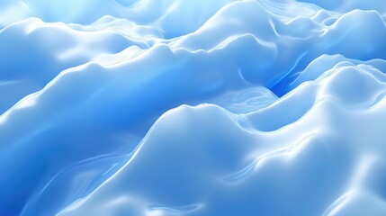 Poster - Abstract background of a cloudy blue sky featuring small clouds rendered in 3D