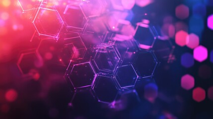 Poster - Abstract geometric octagons background for technology and science concepts featuring artistic composition suitable for digital art and modern presentations