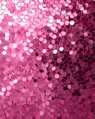 Canvas Print - Pink sequins background