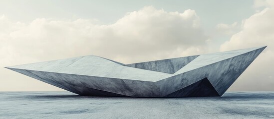 Poster - 3D rendering of a geometric plane design